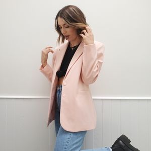 VINTAGE Blush Pink Blazer